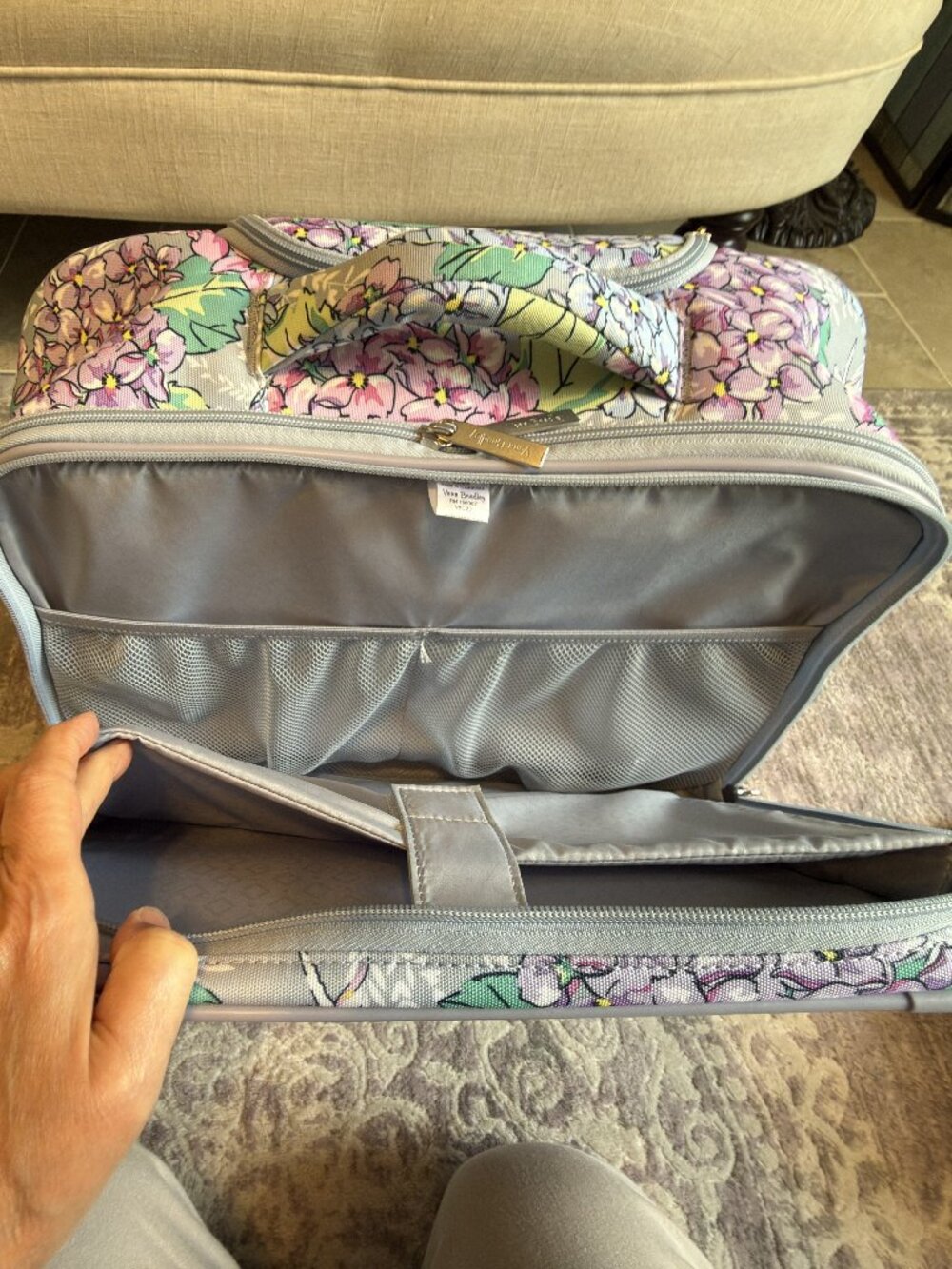 Vera Bradley Rolling Carry-on Luggage Briefcase - Picture 4 of 14